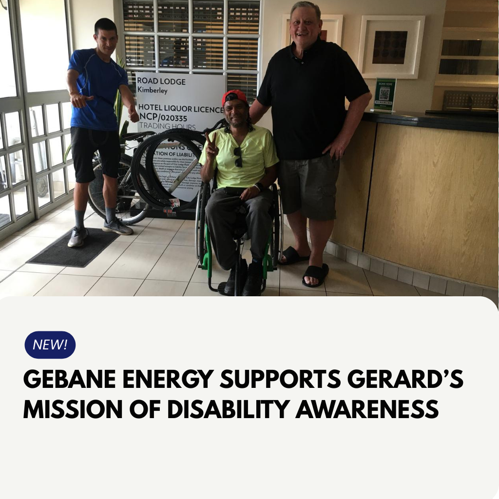 A Journey of Strength: Gebane Energy Supports Gerard’s Mission of Disability Awareness.
